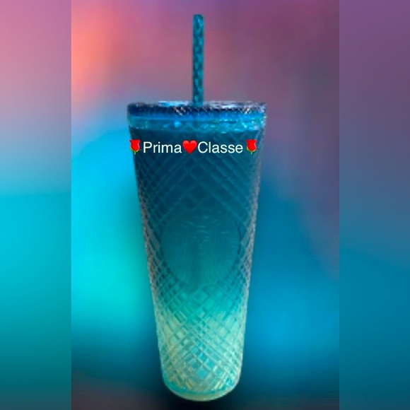 Starbucks Ombre Jade Jeweled Cup Crystal Bling Tumbler Cold Venti 24oz New 2023 - Picture 3 of 15